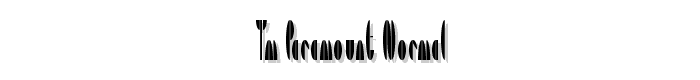TM Paramount Normal font